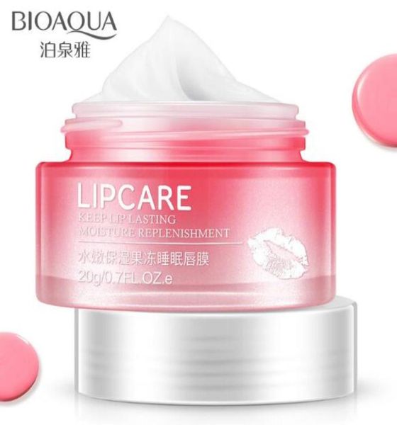 

bioaqua brand strawberry lip sleeping mask skin care exfoliator lips balm m2601399