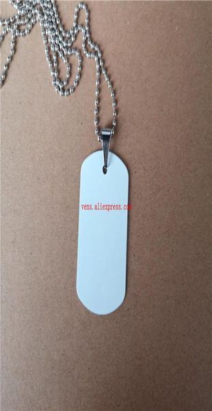

sublimation blank 3 5cm necklaces pendants transfer necklace pendant diy materials consumable 30pieces lot 0927264y5736856, Silver
