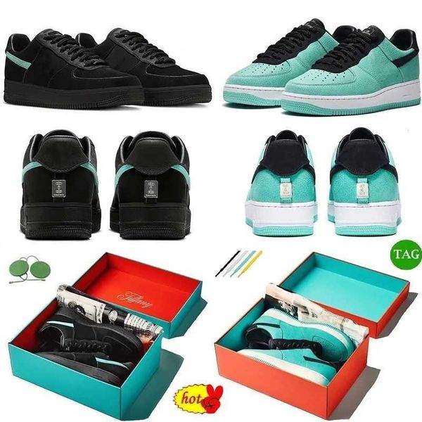 

2023 shoes af 1 low tiffany black blue 1837 fashion sneakers with original box