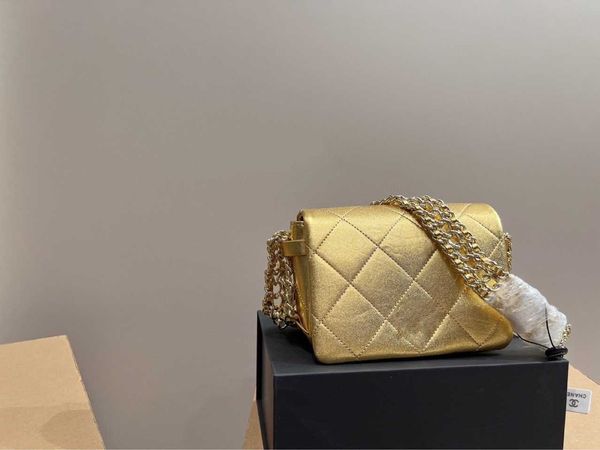 

dinner bag small xiangfeng rhombus pattern women's 23 new type tofu underarm thick wide chain cross-body flap square fat small