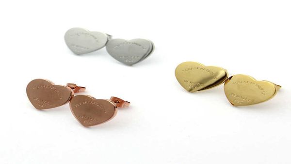 

jewelry large tletter peach heart earrings 18k gold earrings4551895, Golden;silver