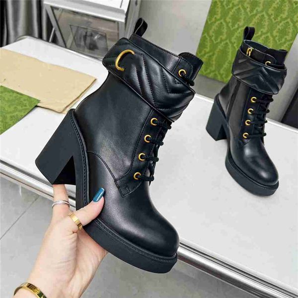 

super mini boots 2023 gu jia fashion women decorative flat heel winter thick sole leather warm wool high heel snow 02-06, Black