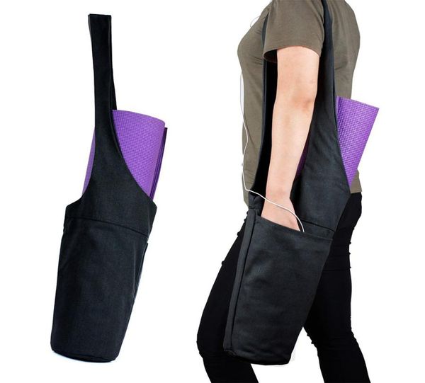 

adjustable yoga gym bag fits most size yoga mats large storage wide sling carrier with strap gift3146651