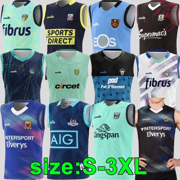 

2023 gaa carlow rugby jerseys roscommon offalys newyork vest longford limerick wexford kilkenny donegal antrim kerry tyrone mayo cork men si, Black;gray