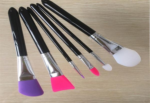 

silicone makeup brushes 6pcs professional cosmetic tools kit for foundation face powder mud mask3080833