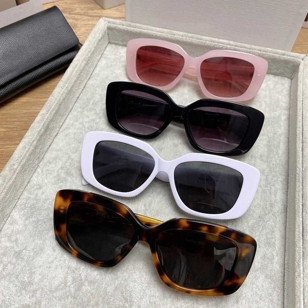 

2022 new ce female cl arc de triomphe box color fashion sunglasses white anti ultraviolet, White;black