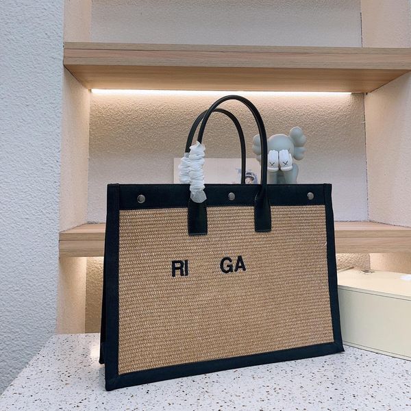 

beach bag tote for women y letter designer shopping bags with handle fashion canvas bags ladies handbags black shoulder bag traveling grocer