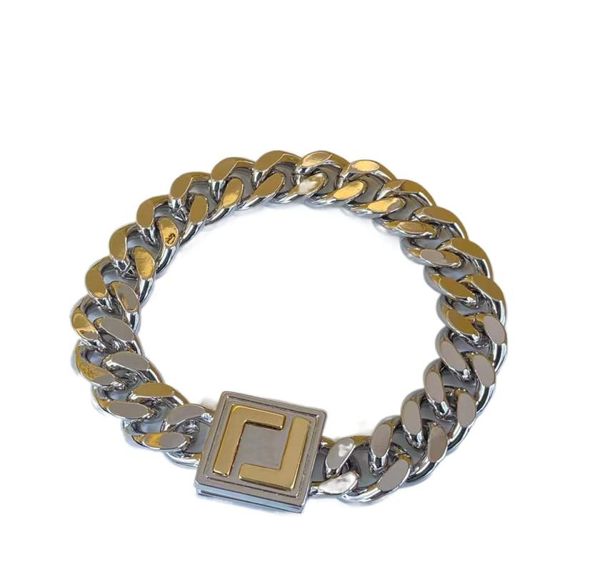 

fashion link chain bracelet for lady women party wedding lovers gift engagement jewelry with box nrj9640656, Black