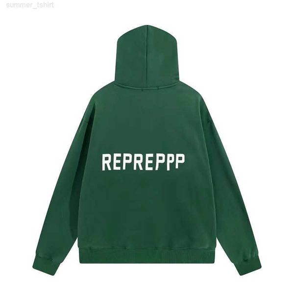 

2023 men's hoodies print letter foam pullover fleece for male female high street oversized casual sweatshirts loose hooded 8ulj0, Black