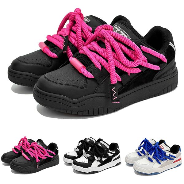 

multicolored designer couple style bakery discount casual shoes for mans womans black pink blue white sports casual outdoor sports sneakers