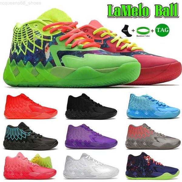 

2023 fashion lamelo ball basketball shoes mens balls mb.01 trainers rick and morty purple glimmer supernova black red blast not from here de