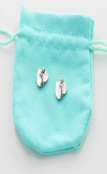 

new style stainless steel fashion t ear stud jewelry 10mm heartshaped pendant earrings lover earrings for women039s party wedd97407327332, Golden