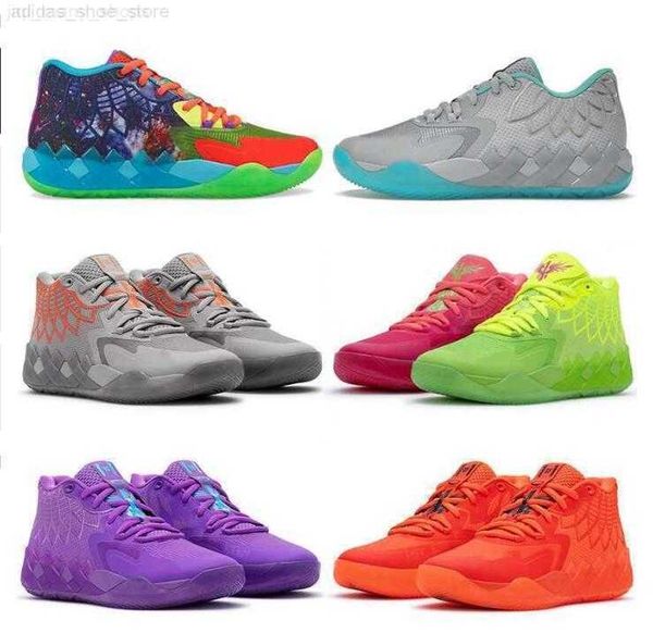 

og roller 2022 lamelo ball mb 01 basketball shoes rick red green and morty galaxy purple blue grey black queen buzz city melo sports shoe