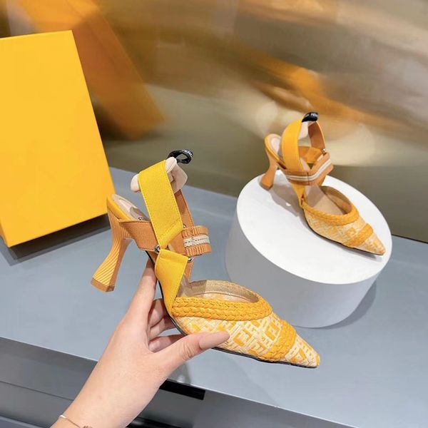 

high heels womens sandals thick soled light rope woven cross belt fishermans shoes luxury female designer wild wedge comfortable, Black