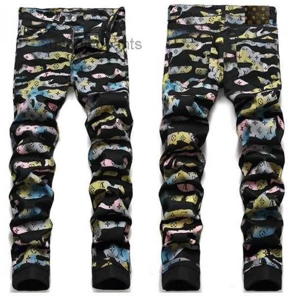 

men's jeans high street fashion men ripped biker slim fit denim jean 7764, Blue