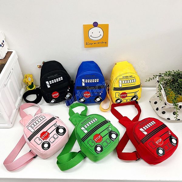 

little boys cartoon car chest bag cute backpack small shoulder bag kids girls travel crossbody bags