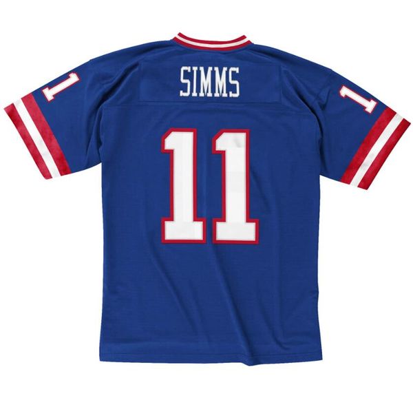 

stitched football jersey 11 phil simms 1986 mitchell & ness retro rugby jerseys men women youth s-6xl, Black;red