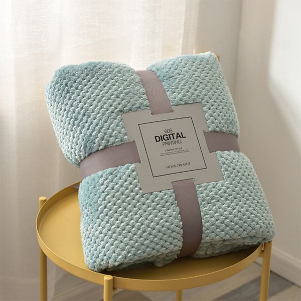 

blankets swaddling pineapple grid flannel blanket warm soft throw blanket sofa cover bedspread on the bed for kids pet home travel blanket t