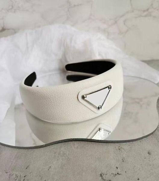 

fashion famouse brand triangle letter headband candy color women girl letter hairband with stamp hair accessories pu 4875932, Silver