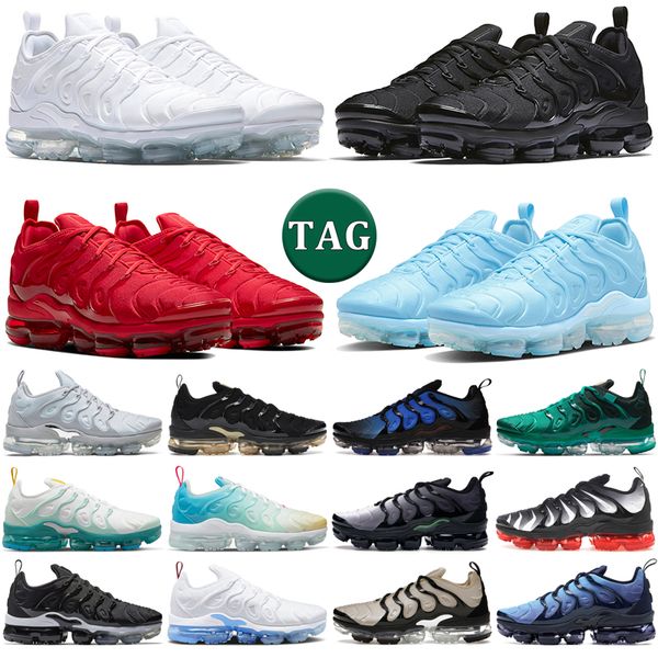 

2023 tn plus running shoes men women tns triple black white red cool grey university blue metallic gold volt obsidian atlanta mens trainers