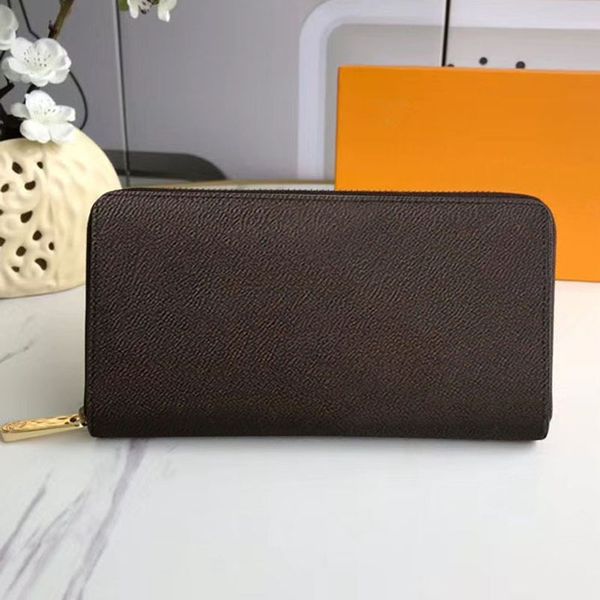 

classic designer wallet women luxury brand zippy long wallet men fashion patent leather canvas credit card slots zipper wallets woman card h, Red;black