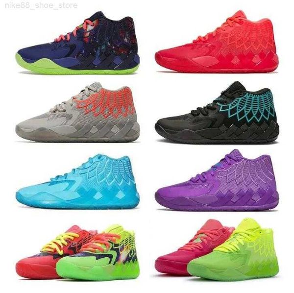 

with box lamelo ball 1 mb.01 basketball shoes sneaker black blast buzz lo ufo not from here queen city rick and morty rock ridge red men