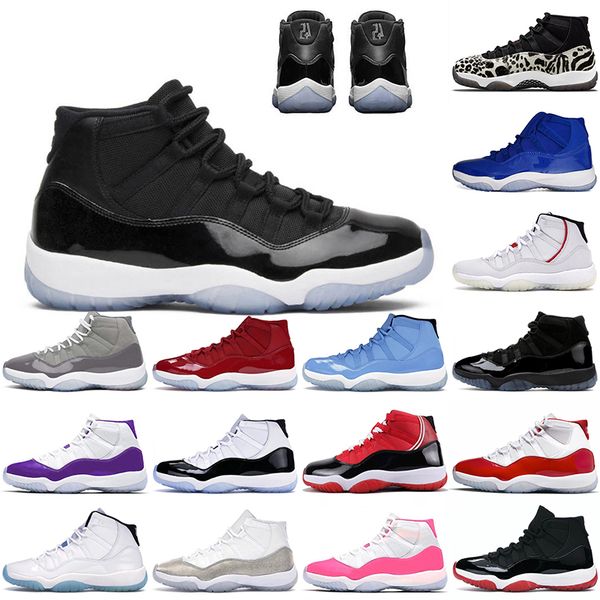 

high 11 basketball shoes 25th anniversary animal instinct black blue cherry bred cool grey cap and gown pink mindight navy 11s sneakers men