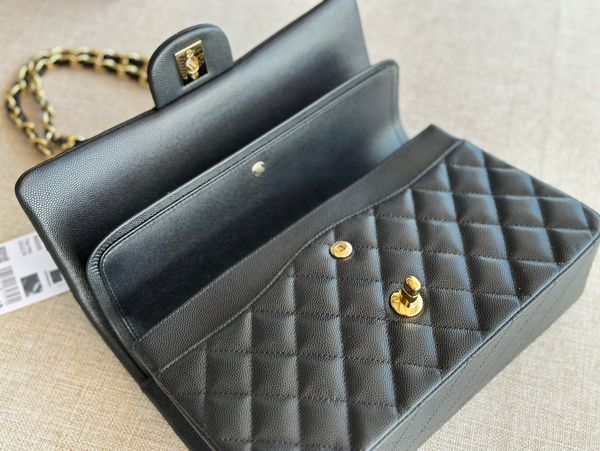 

Fashion Bag Men's and Women's Universal Bagss Handbags Shoulder Backpacks Card Case Wallets Waist Bags Bucket Bag Top Quality Size 25 Designer luxurys, 18#green caviar silver buckle