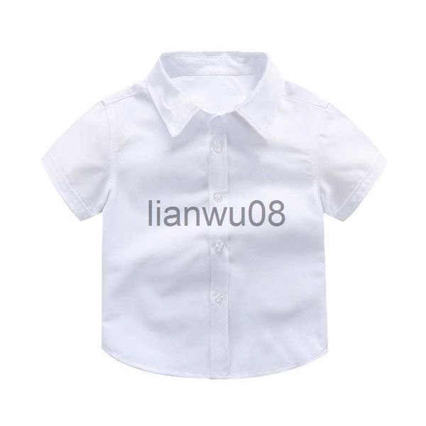 

kids shirts ienens summer kids boys shirt clothes children toddler baby formal cotton tshirt clothing blouse 3 4 5 6 7 8 9 10 11 years x072, White;black