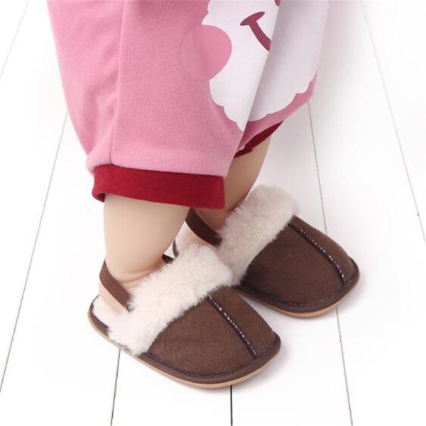 

cute newborn baby first walkers autumn winter toddler girls boys boots indoor non-slip soft bottom infant shoes home slippers