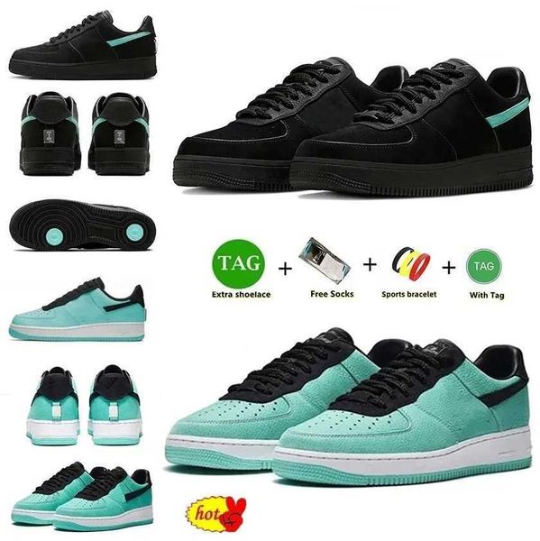 

1837 mens designer one casual shoes sneaker black blue multi color dz1382-001 platform shoe men women ones tiffany airforce 1 af1 low traine