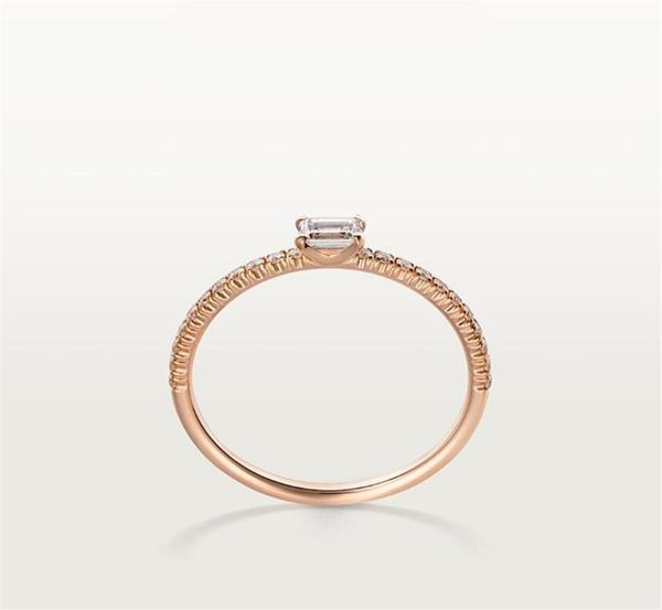 

carti love diamond ring designer jewlery women engagement wedding rings luxury moissanite ring rose gold silver titanium305r6832705, Golden;silver