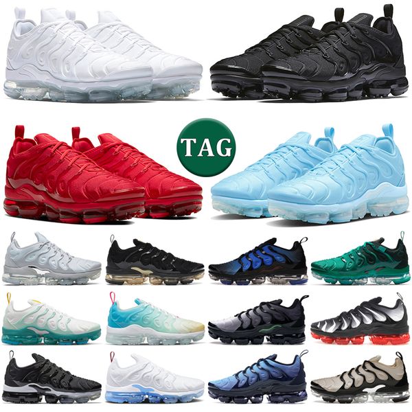 

tn plus running shoes men women tns triple black white red cool grey university blue metallic gold volt obsidian atlanta grape mens trainers