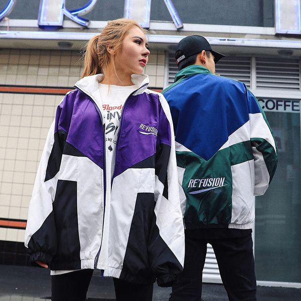 

mens jackets spring fall varsity jacket men patchwork embroidery bomber casual street loose zipper coat women couple college style 230729, Black;brown