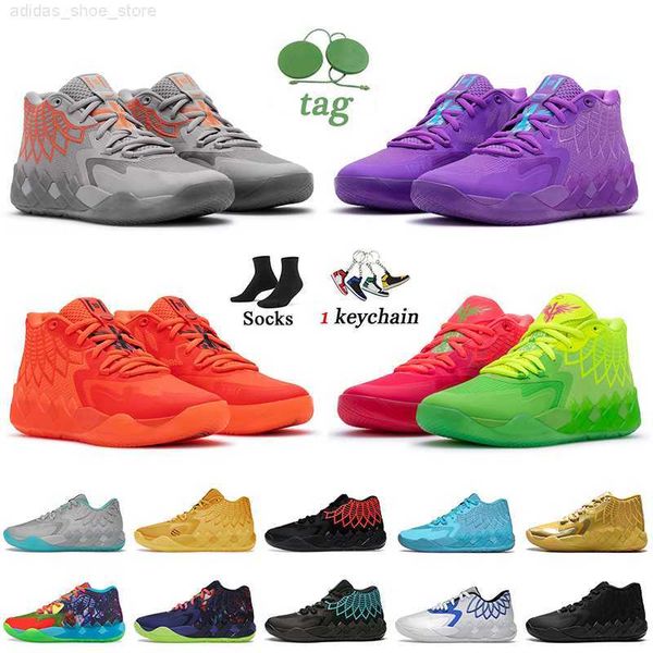 

with box lemelo ball mb.01 basketball shoes rock ridge red blast queen city buzz rick and morty t, Black