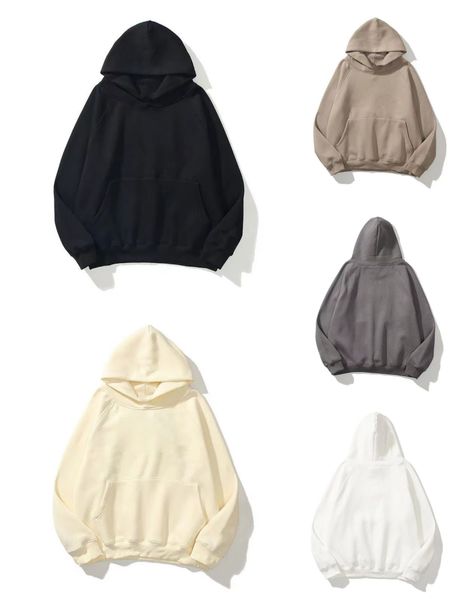 

men's hoodie sweatshirt men's and women's designer hoodie side seam pocket insert hoodie pullover loose long sleeve hoodie me, Black