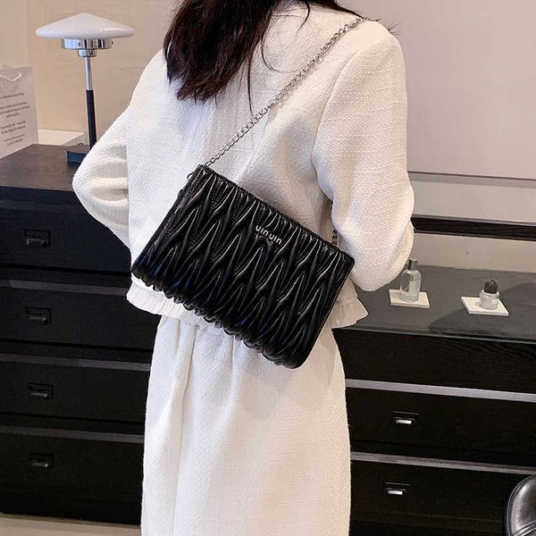 

designer bag pleated small square bag women chain small square bag shoulder crossbody bag women q606