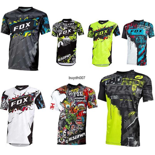

g9x2 men's t shirts t-shirts 2023 new style downhill jerseys batfoxxx mountain bike mtb offroad dh motorcycle jersey motocross sportwea, White;black