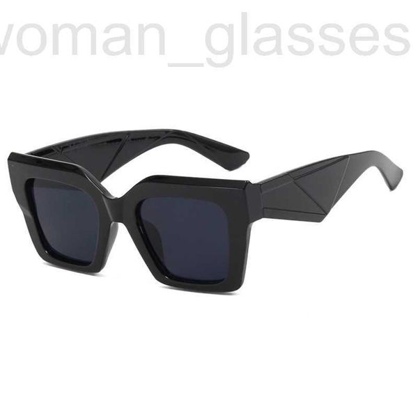 

fashion sunglasses frames designer box p family sunglasses 2023 new women's anti ultraviolet street concave shape xzql, Black