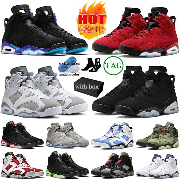 

with box 6 basketball shoes for men women jumpman 6s sneakers toro bravo cool grey aqua georgetown metallic silver unc black infrared carmin