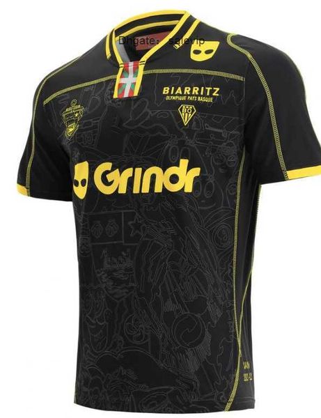 

2021/22 biarritz home rugby jersey size s-m--xl-xxl-3xl-4xl-5xl3di8, White;black