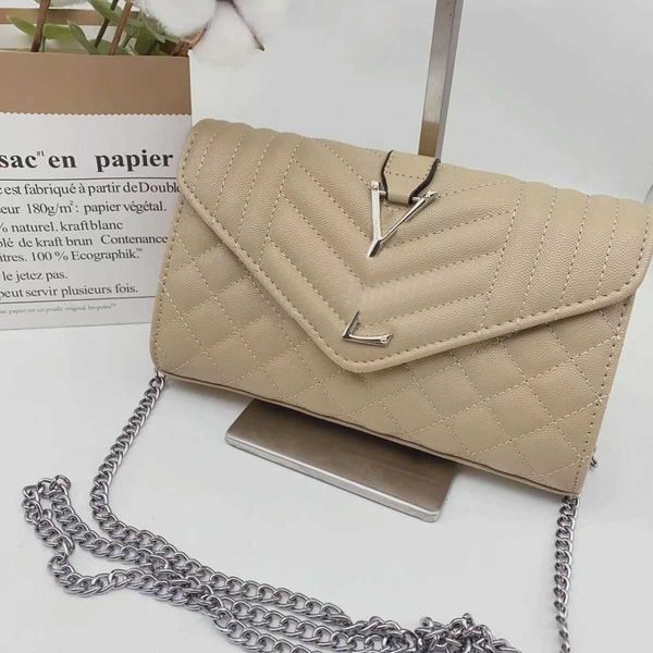 

ys crossbody designer envelope bags handbag women's leather clamshell vintage leather wallet shoulder chain messenger bag