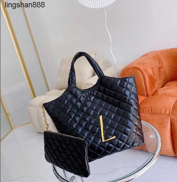 

shopping bags icare maxi shopping bag quilted lambskin shoulder bags designer genuine leather tote luxurious handbags women