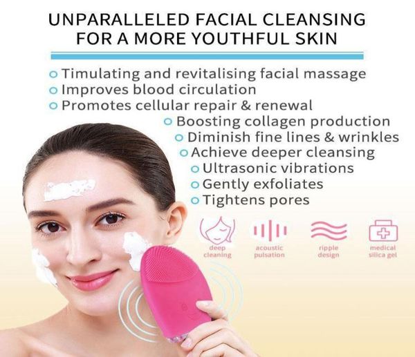 

test cleaning massage brush washing machine waterproof silicone facial cleansing devices2825038