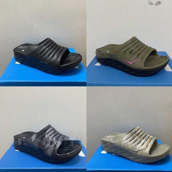

slippers hoka one men ora recovery slide black army green soothing mens slipper sandals leisure trend sand oxford yellow platform 2023 swfh