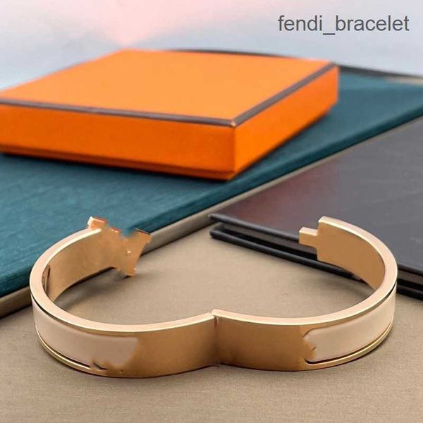 

designer simple letter bracelet luxury brand enamel bracelet men's and women's fashion bracelet daily jewelry banquet wedding vale, Black