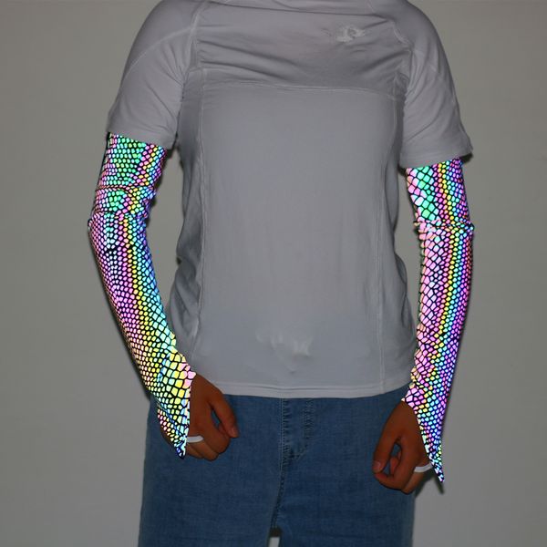 

stage wear evening club party glow-in-the-dark arm cuff, Black;red