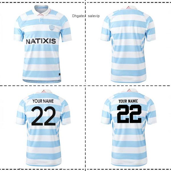 

2022 racing 92 home rugby jersey shirt 2022/23 racing 92 home rugby training jersey size s--5xl18ai, White;black