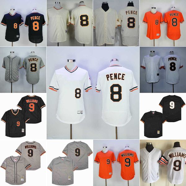 

vintage college mitchell and ness baseball 8 hunter pence jerseys stitched 9 matt williams 15 bruce bochy breathable sport white gray black