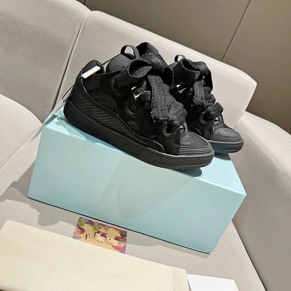 

2023 designer curb men women casual shoes style german mens trainers curbs sneaker womens calfskin high sneakers rubber shoe 0728, Black